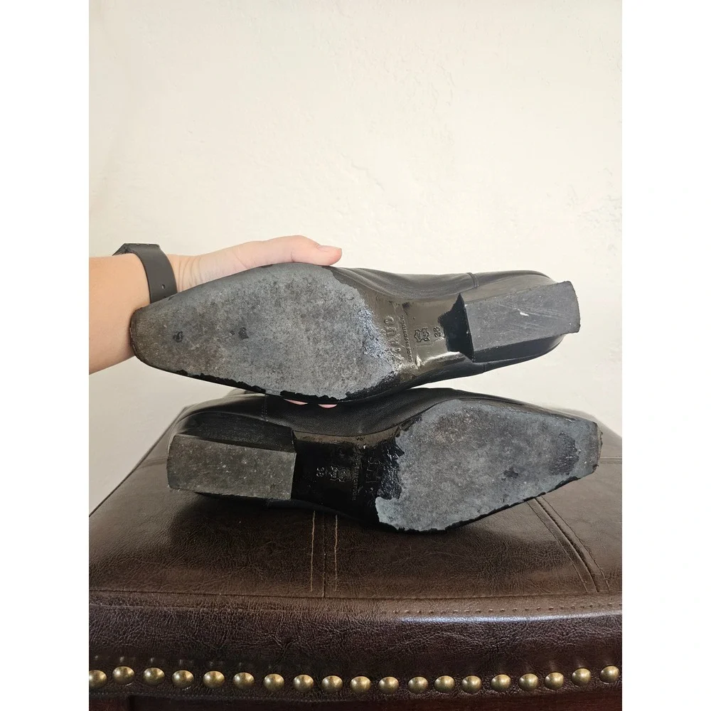 Staud WALLY CHELSEA BLACK‎ Minimalist Old Money Quiet Luxury Boots sz 7.5 (38)